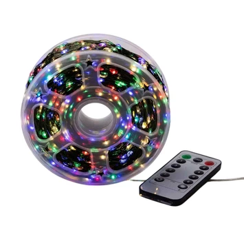 Светодиодная гирлянда «Роса» 500 LED, зеленая нить, 50 м, разноцветная