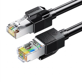 Патч-корд SAMZHE SF6A150 Cat 6a экранированный 10 Гбит/с 15 м Черный