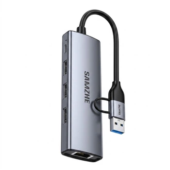 Док-станція Sanze HWK1-Q 5 в 1 USB 3.0 золотиста