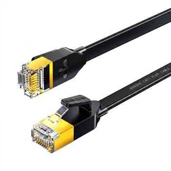 Патч-корд SAMZHE Cat 7 экранированный 10 Гбит/с 10 м Черный (CAT-710C)