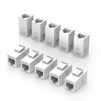Соединитель SK-LINK RJ-45 - RJ-45 UTP Cat 5e 10 шт. Белый (SK-RJDT5WT-10pc)