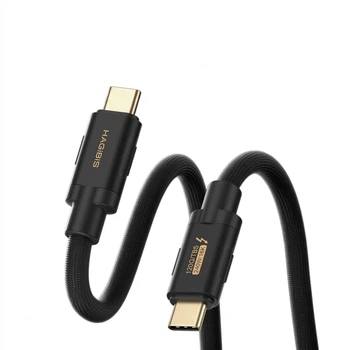 Кабель Hagibis UC50 Thunderbolt - Thunderbolt 120 Гбит/с 16K 240 Вт Black-Gold
