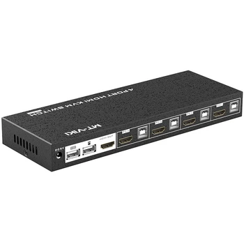 KVM-перемикач MT-Viki MT-HK401 4-портовий HDMI 4K при 60 Гц