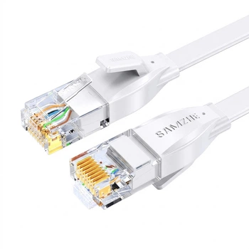 Патч-корд SAMZHE BBP630 Cat 6 плоский 1 Гбіт/с 30 м Білий