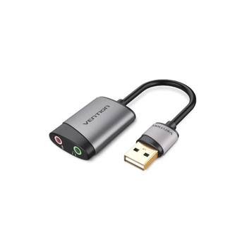Звуковая плата USB AM to 2x3.5mm F 0.15m gray Vention (CDKHB) (355846)