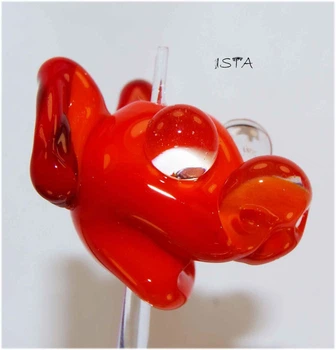 Стеклянная бусина 23*22 мм отв: 2 мм № 3905 ISTA Lampwork