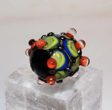 Стеклянная бусина №282 24*21мм отв 2,5мм ISTA Lampwork