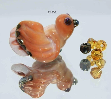 Стеклянная бусина 24 мм отв: 2 мм №5628 ISTA Lampwork