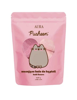 Набір бомбочок для ванни кавун та полуниця Pusheen, 6х50 г