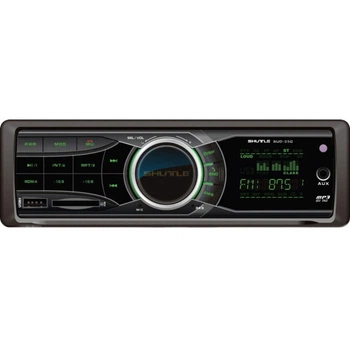 Автомагнітола Shuttle SUD350 (Black/Green)/USB/SD/BT/пульт/усил.кач.звук/4х50W