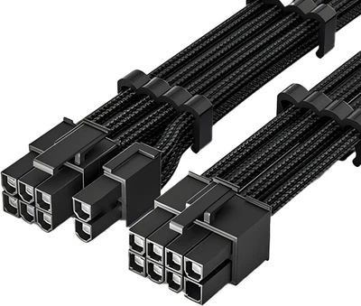 Кабель живлення BURLEFRAN ATX (8-pin) - PCIe (6+2-pin) 0.6 м