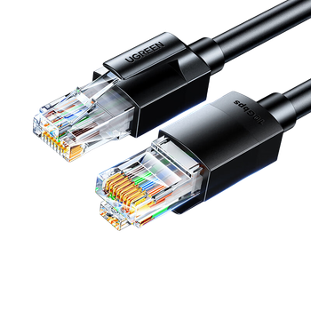 Патч-корд Ugreen 55161 Cat 6a 10 Гбит/с 10 м Черный
