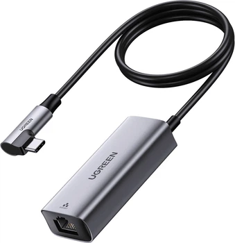 Адаптер UGREEN Type-C на гигабитный Ethernet RJ45 с портом зарядки PD, кабель 1 м