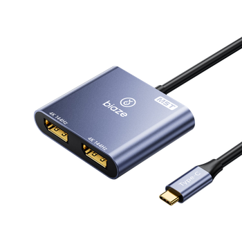 Док-станція BIAZE ZH387-MST-2 на два порти DisplayPort 4K 60/144 Гц