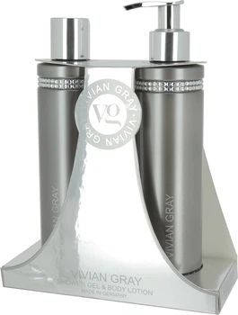 Zestaw Vivian Gray Grey Crystal Żel pod prysznic 250 ml + Balsam do ciała 250 ml (4250120733975)