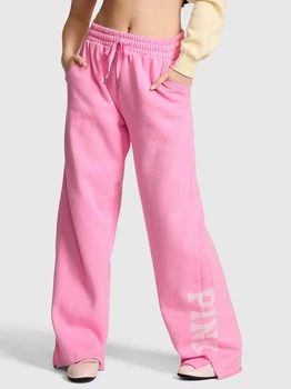 Спортивні штани на флісі жіночі Victoria's Secret 5000010682Pink Lollipop (79CY)) XS Рожеві (199294895406)