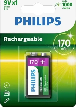 Akumulator Philips 6F22 BLI 1 170 mAh (9VB1A17/10)