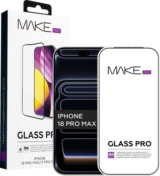 Защитное стекло для смартфона Apple iPhone 18 Pro/17 Pro Max MAKE Pro (MGP-AI18PM)