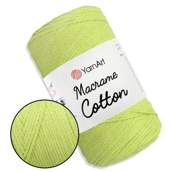 Пряжа YarnArt Macrame Cotton, Яблуко №755 — бавовняний шнур 250 г / 225 м для макраме, в’язання сумок, кашпо