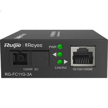 Медиаконвертер Ruijie RG-FC11G оптоволоконный одномодовый, комплект A+B, 3км