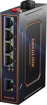 Коммутатор KeepLINK KP-9000 промышленный 100Мбит 5 портов DIN-рейка
