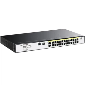 Коммутатор Huoyi 28 портов гигабитный, 26+2 SFP