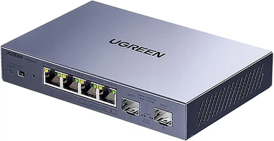 Коммутатор UGREEN 75294 2.5G 4 порта + 2 порта 10G оптические