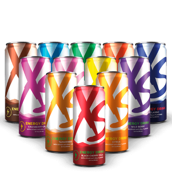Енергетичний напій Amway XS Energy Drink з вітамінами 250 мл (різні смаки) вартість вказана за 12 банок Variety Case (набор из разных вкусов)