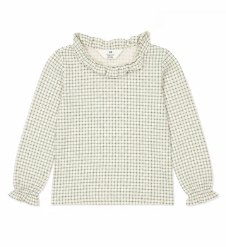 Блузка с воланами для девочки H&M 1002445-006 092 см (18-24 months) Комбинированный
