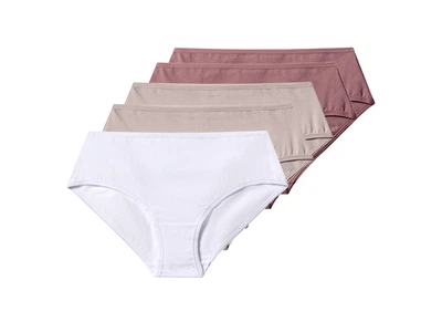 Трусики-слип набор 5 шт. с высокой талией для женщины Esmara LYCRA® 486986 S Комбинированный