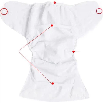 Многоразовые трусики для подгузников Babyprints S (2.5-10 кг), 3 шт, на кнопках, 2 синих и 1 желтые
