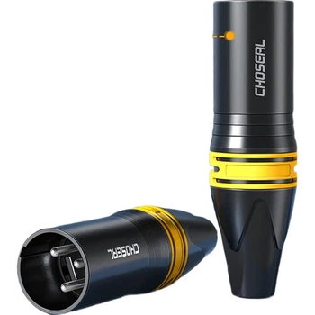 Мікрофонний роз'єм Choseal QD2003B 3-жильний чоловічий XLR (Cannon), комплект 4 шт.
