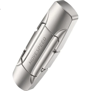 Флеш-накопитель MOVE SPEED 1 ТБ, USB 3.2/Type-C, двойной интерфейс для телефона и компьютера, портативный USB-накопитель двойного назначения, большая емкость, стабильная работа без падений, поддержка iPhone 15-17 дюймов.