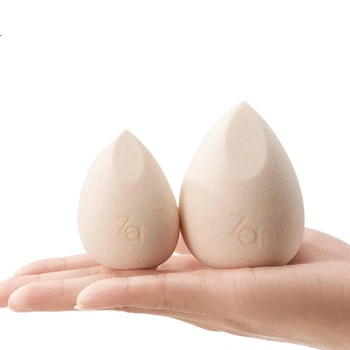 Удосконалений спонж для макіяжу ZA Beauty Blender *1 шт., м'який спонж для макіяжу, що підходить як для вологого, так і для сухого нанесення, а також для пудри.
