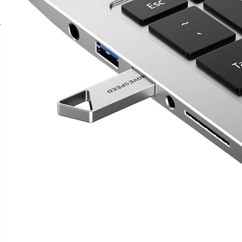 Флеш-накопичувач MOVE SPEED 16 ГБ USB 2.0, USB-накопичувач для торгів та тендерів, USB-накопичувач для офісу та бізнесу, портативний USB-накопичувач для автомобільного комп'ютера, компактний портативний міні-металевий USB-накопичувач, серія Tie San Jiao