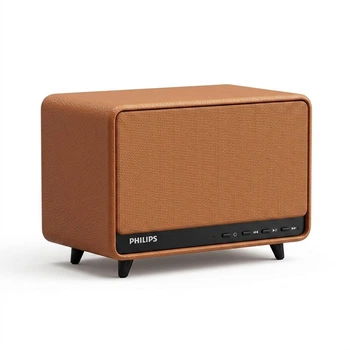 Колонка Bluetooth PHILIPS TAS6500 оранжевая ретро настольная объемный звук подарочная