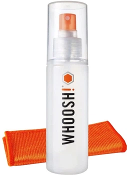 Zestaw do czyszczenia Whoosh! GO XL – spray 100 ml z ściereczką z mikrofibry (1FG100ENFR/1FG100XLENFR)