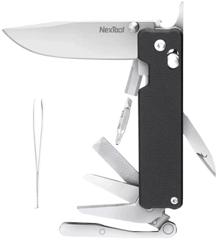 Мультитул NexTool Knight K30 14-в-1 компактный для выживания с ножом и плоскогубцами