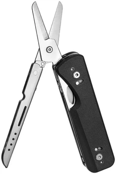Мультитул Roxon Flex модульный сменные инструменты для походов и EDC Чорный