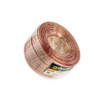 Провід акустичний 2 х 1,0 прозорий (бухта 50м) CYCLONE