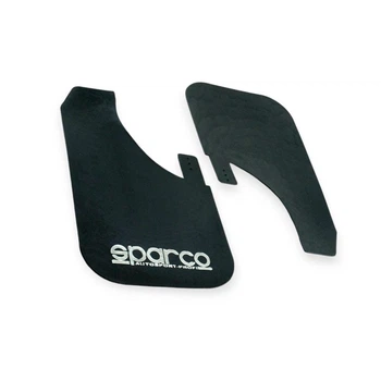 Брызговик sparco большой (2шт) черный с вырезом