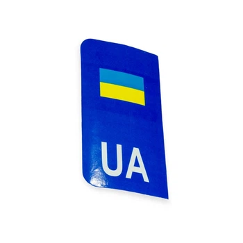 Наклейка на номер "ua"