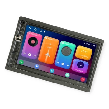 Магнитола 2DIN Andr 10.0 Cyclone FM, USB, microSD, AUX, MP5, AVI, экран7, Wi-Fi, BT, 2х32Gb, GPS, CarPlay