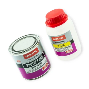 Грунт акриловый 1, 1 Novol PROTECT 340 красный 0,2л Кислотный