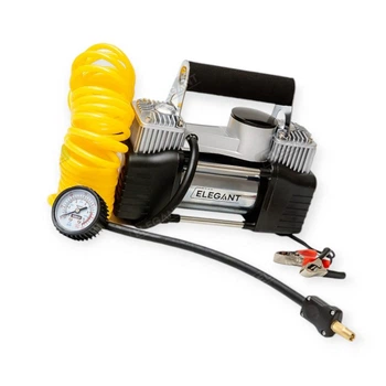 Компрессор 2 цилин elegant force maxi 300w/10атм/90л/14а/7,5м шланг спирал с ман/клемы/сумка