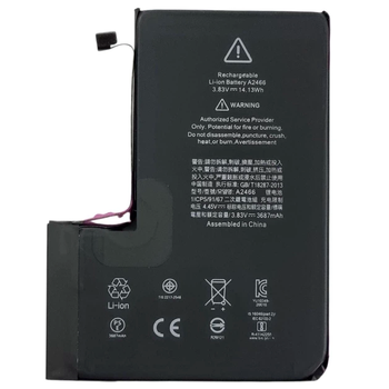 Акумулятор літій-іонний Yoki Extra Pro для Apple iPhone 12 Pro Max 3687 mAh швидке заряджання надійний Black