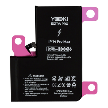 Акумулятор Yoki Extra Pro для Apple iPhone 14 Pro Max 4383 mAh максимальна ємність надійний Black