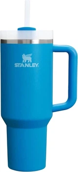 Термокружка Stanley Quencher H2.O FlowState™ Tumbler з трубочкою і ручкою 1.18 л синій