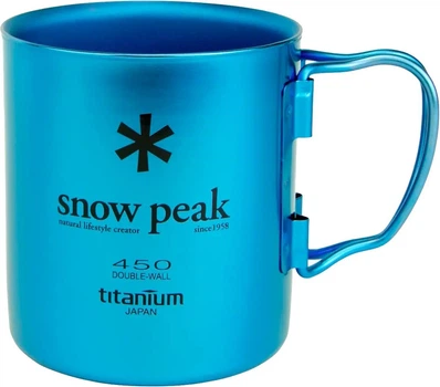 Термокружка Snow Peak MG-053BL-US Ti-Double 0.45l Blue