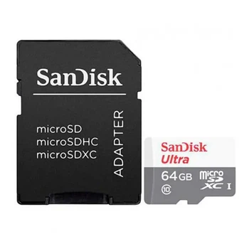 Карта пам’яті SanDisk Ultra microSDXC 64 ГБ Class 10 A1 100 МБ/с з адаптером SD (SDSQUA4-64G-GN6MA)